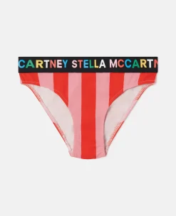 2 Pack Of Striped Logo Tape Briefs