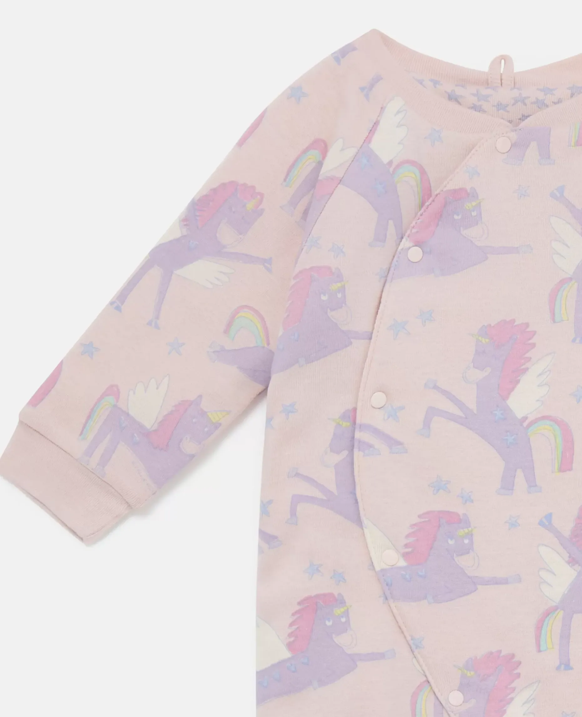 2 Pack Of Unicorn And Star Print Sleepsuits