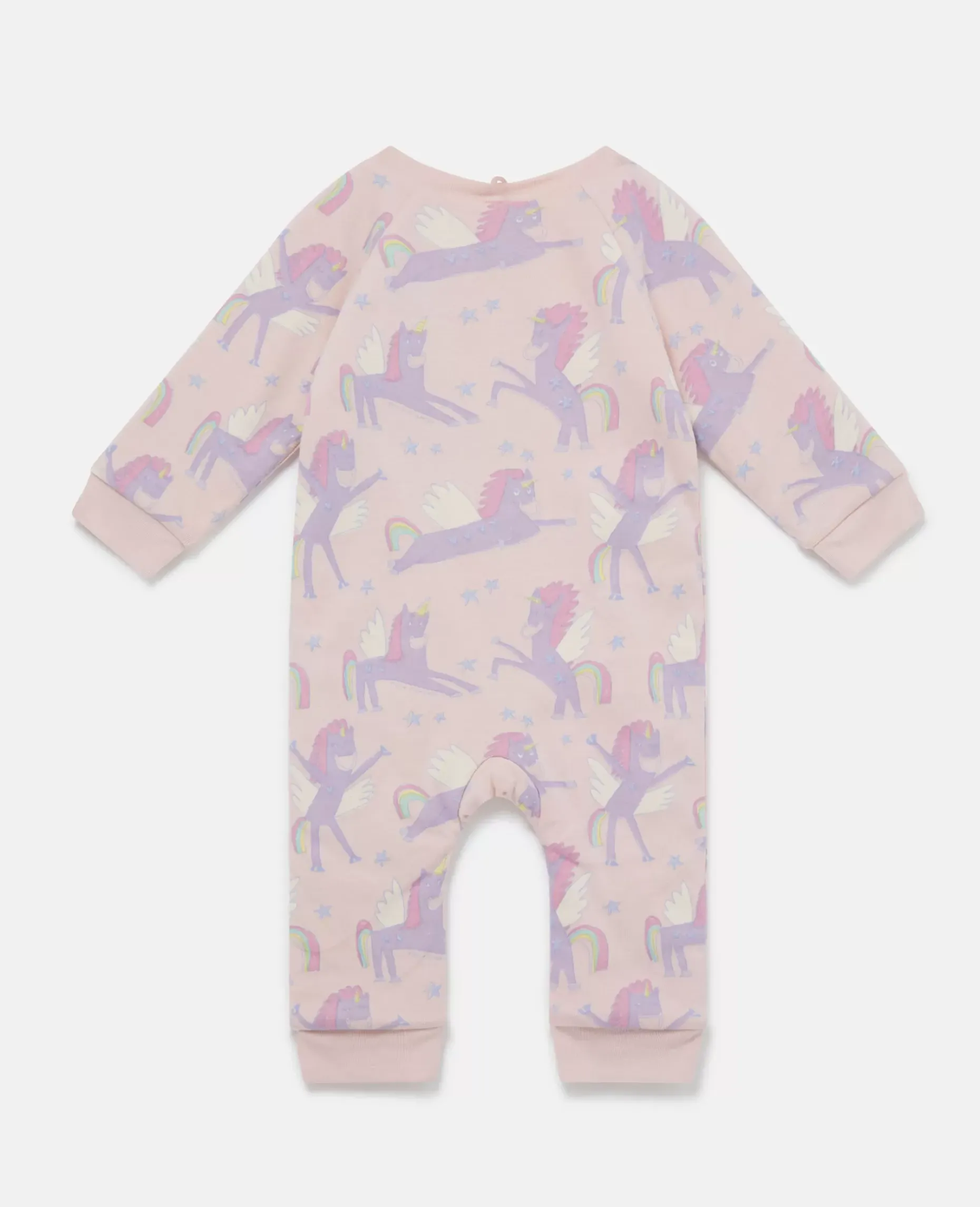 2 Pack Of Unicorn And Star Print Sleepsuits