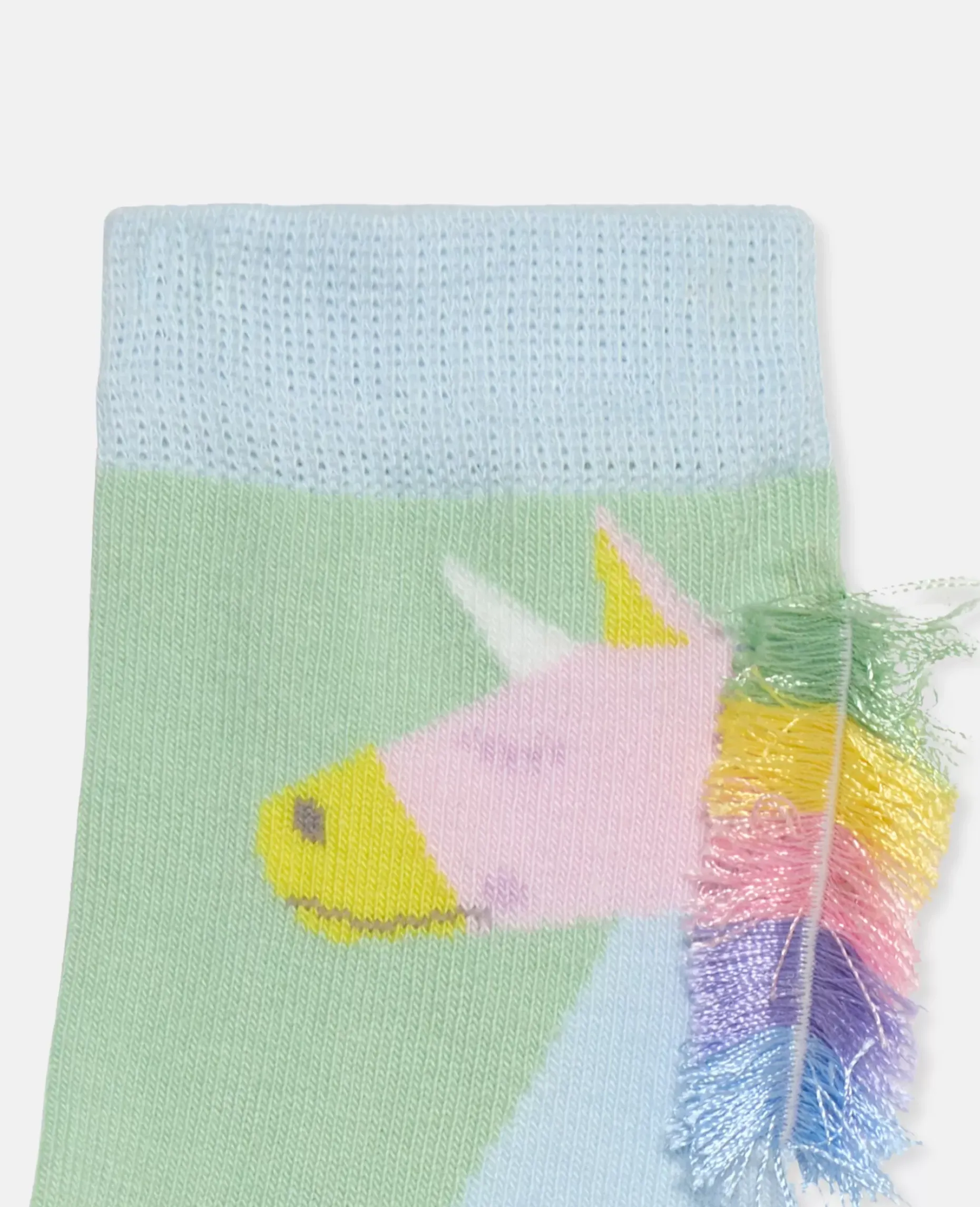 2 Pair Pack Of Rainbow Unicorn Ankle Socks