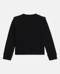 Acorn Embroidery Collared Sweatshirt