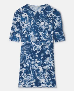 Animal Forest Print Mini Dress