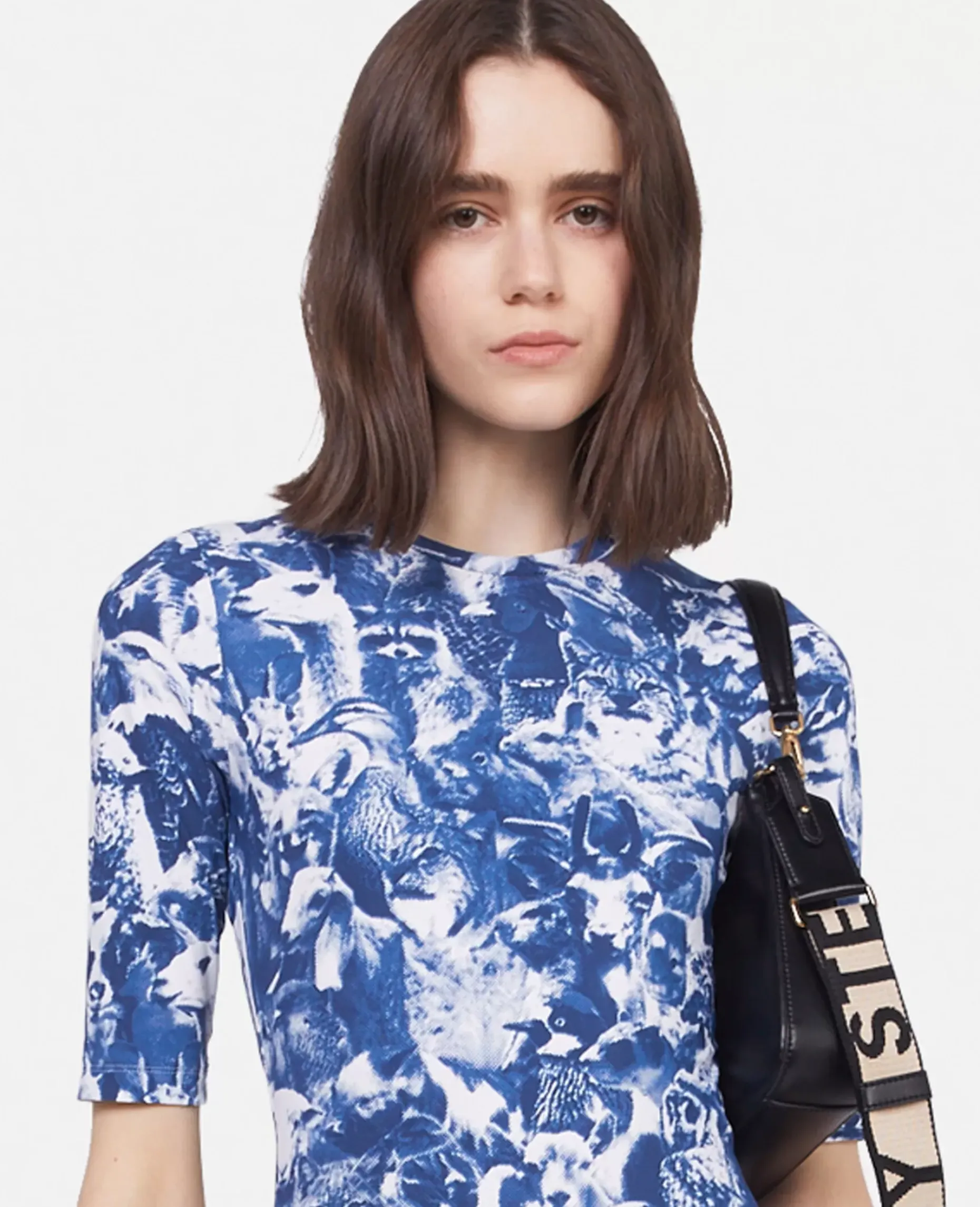 Animal Forest Print Mini Dress