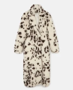 Appaloosa Print Long Teddy Coat