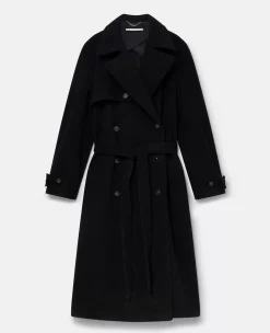 Banana Sleeve Belted Long Coat