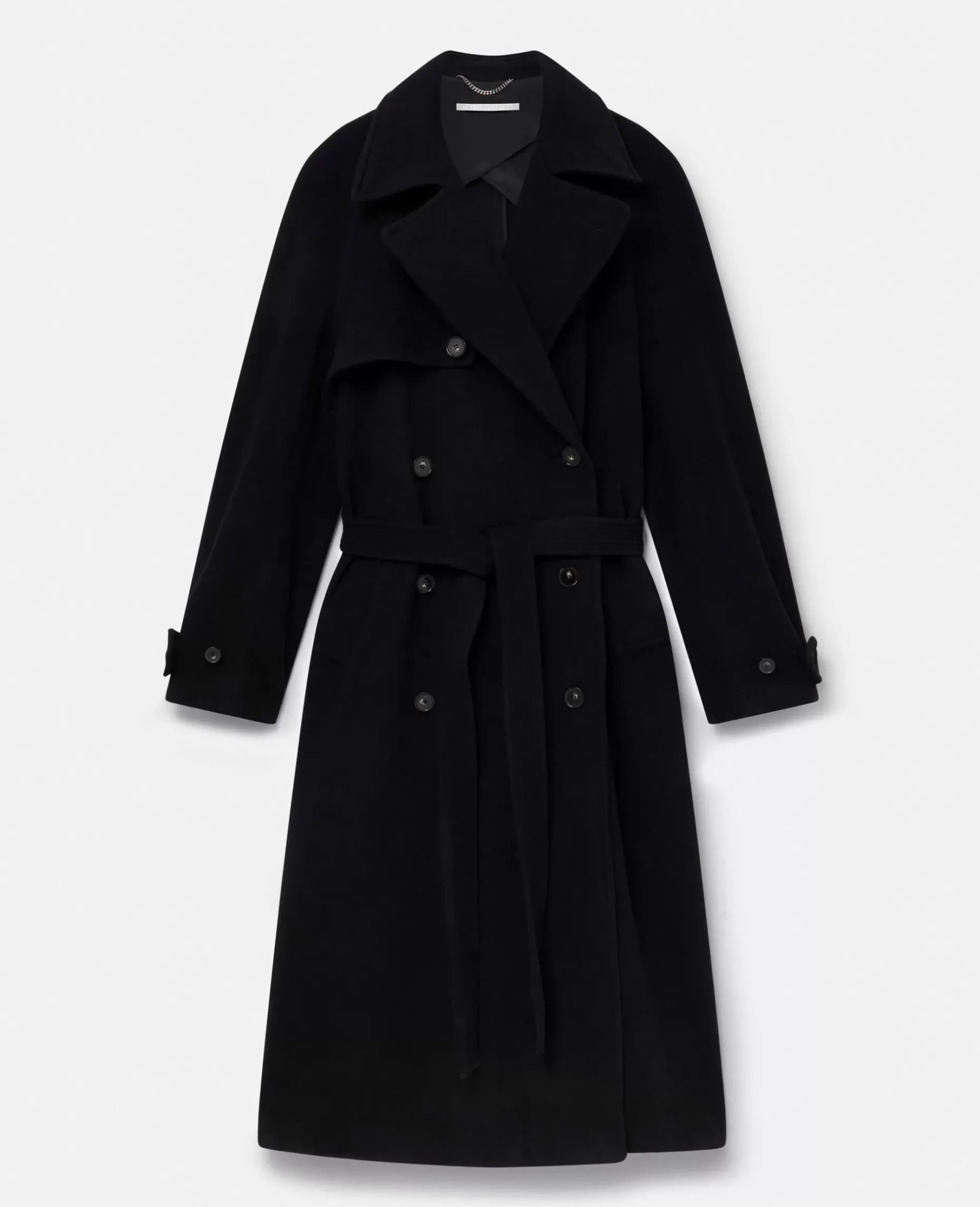Banana Sleeve Belted Long Coat