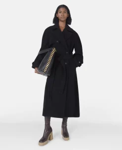 Banana Sleeve Belted Long Coat