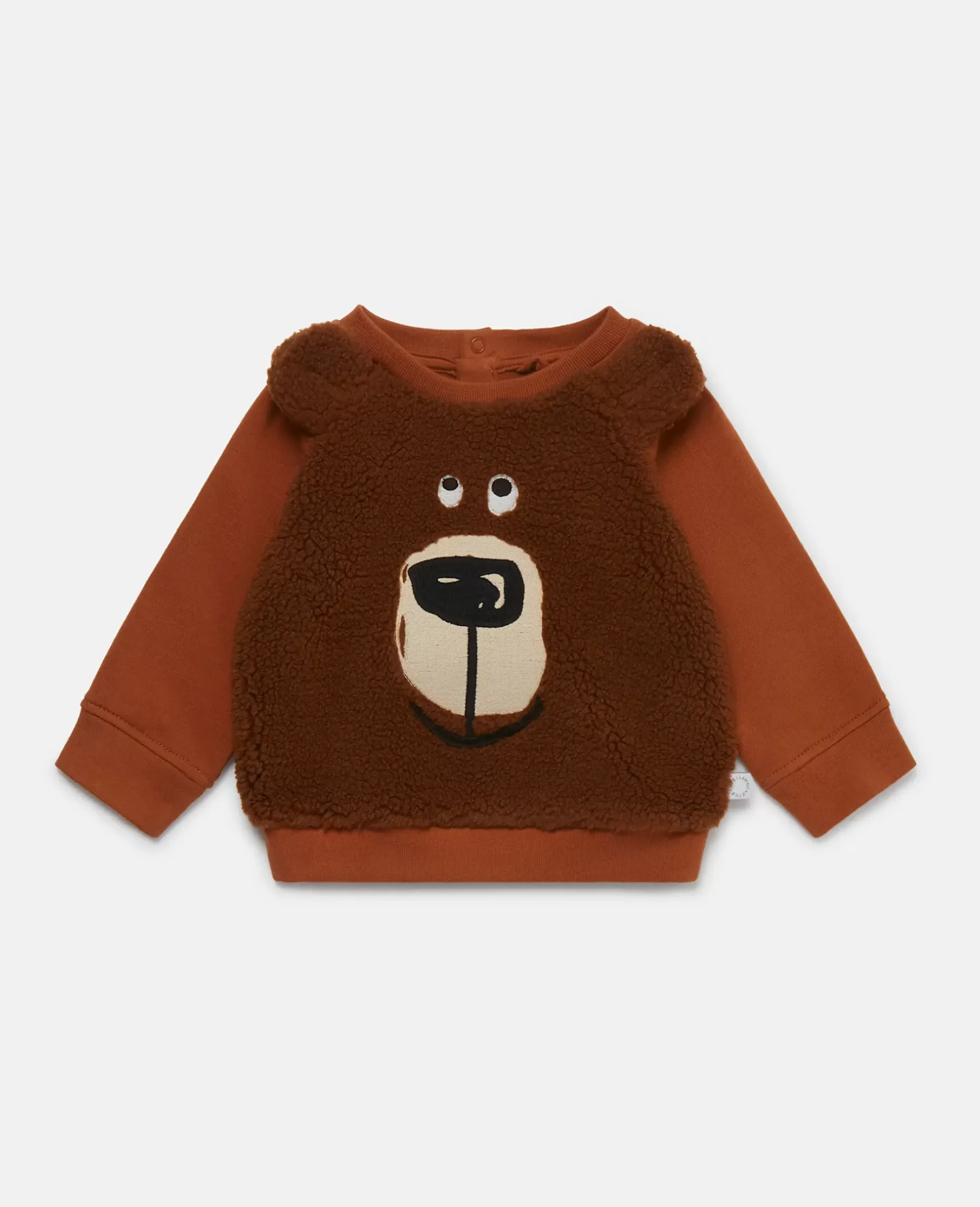 Bear Print Fleece Sweatshirt