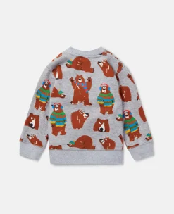 Bear Print Sweatshirt