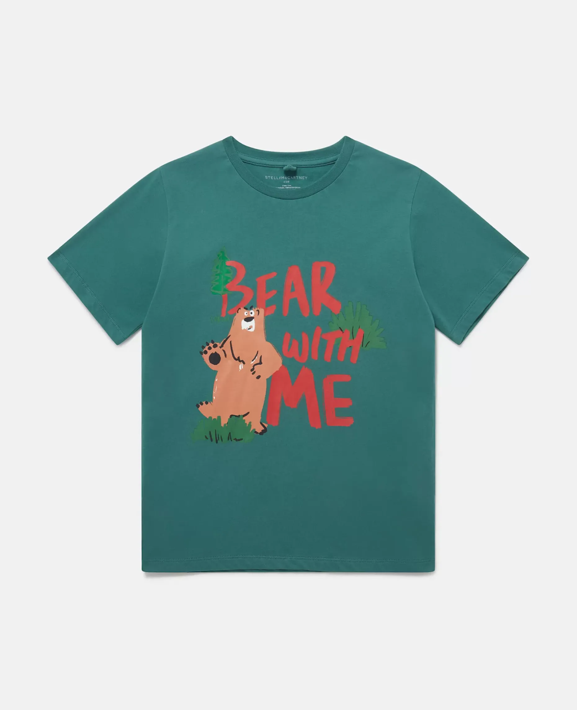 Bear With Me' Motif T-Shirt
