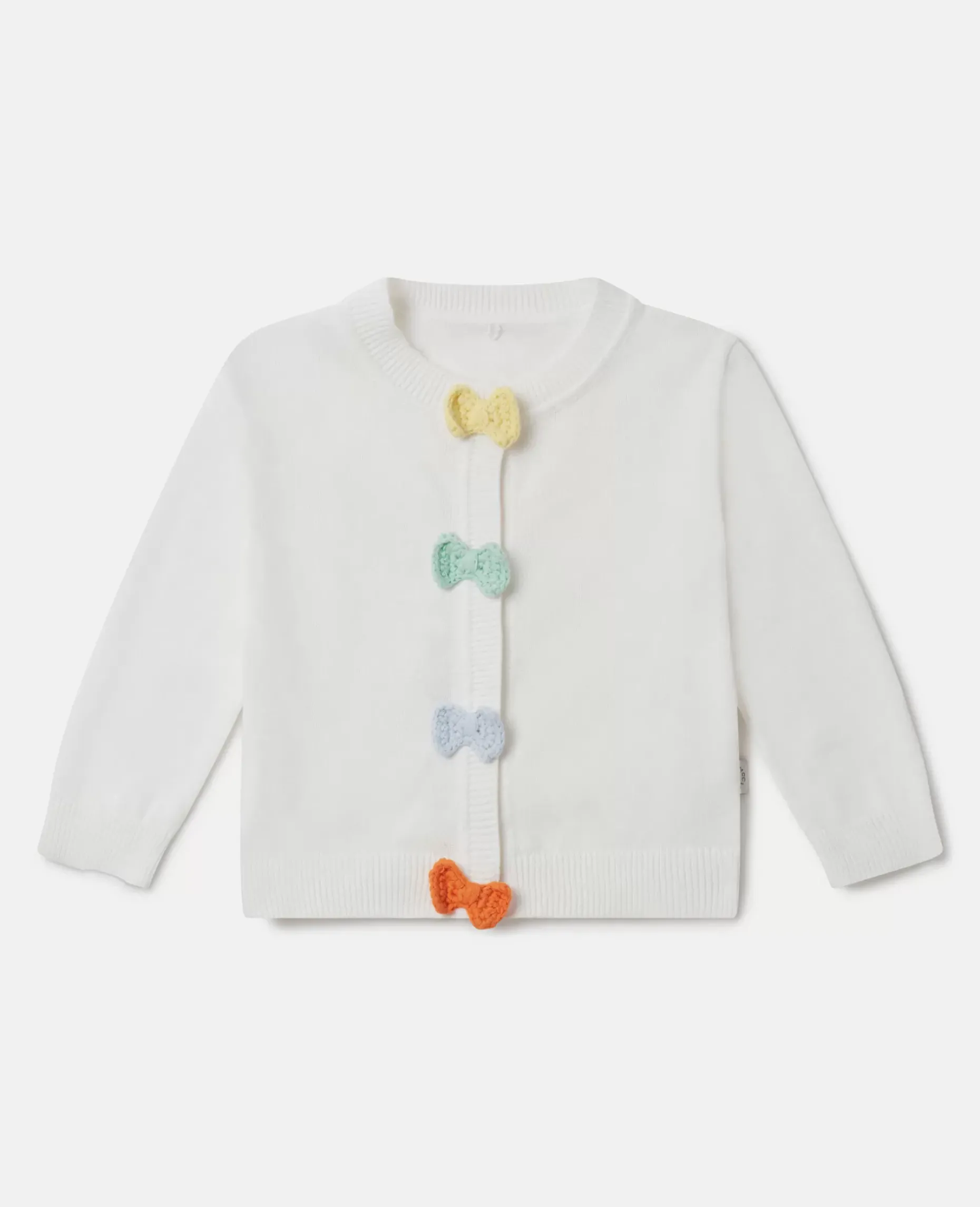 Bow Crochet Applique Cardigan