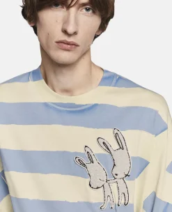 Bunny Embroidery Breton T-Shirt