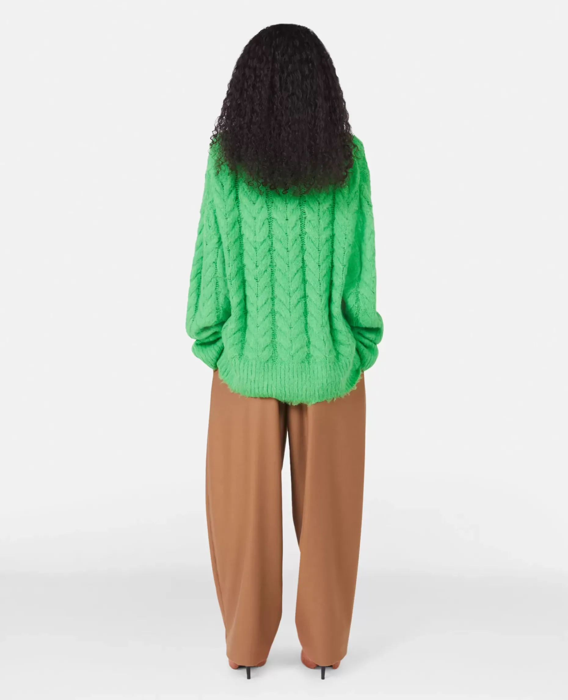 Cable Knit Cape Jumper