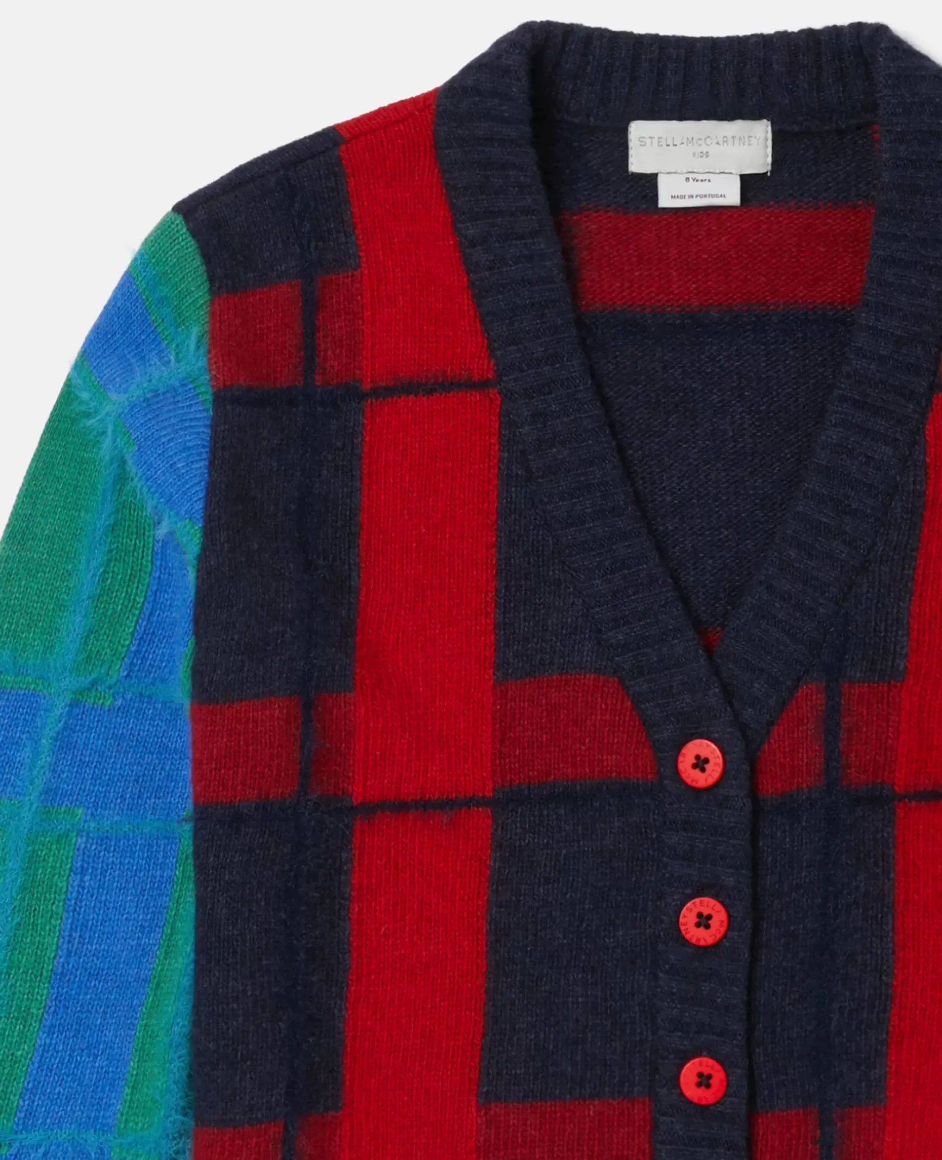 Checked Cardigan