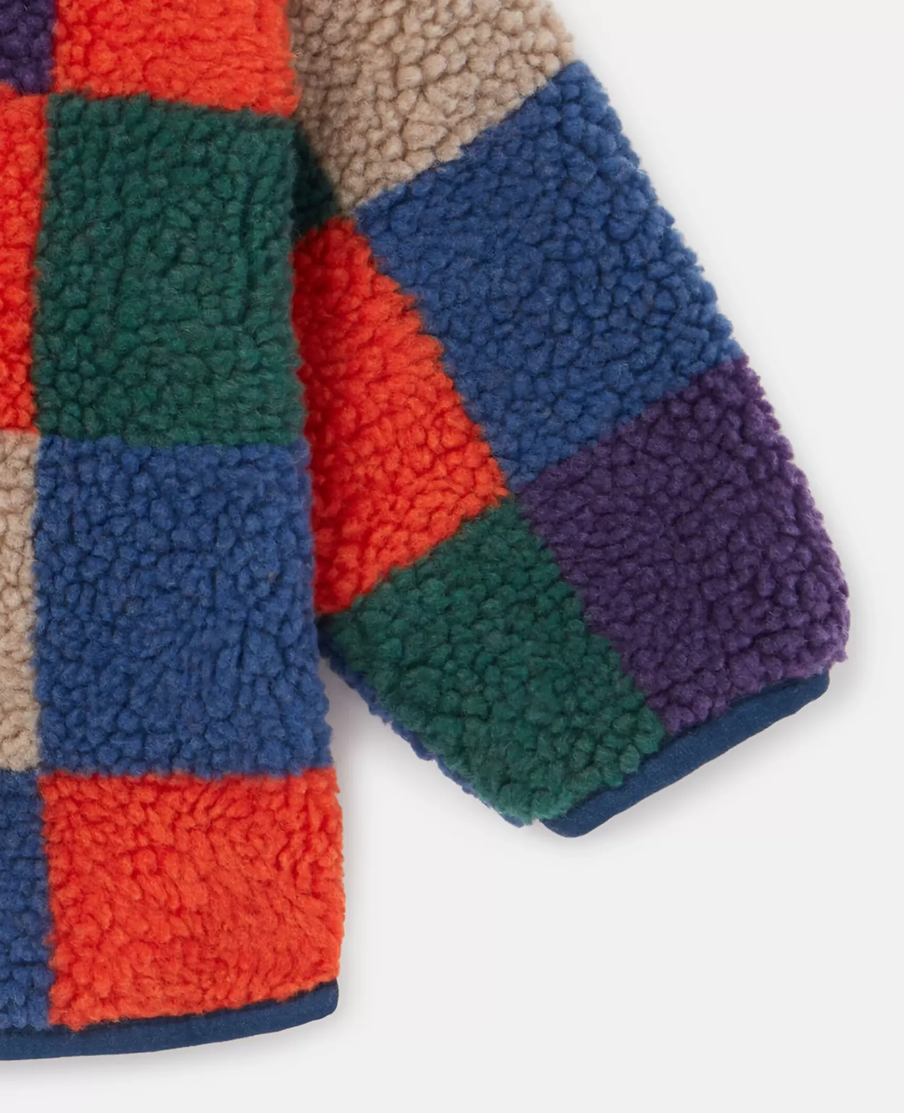 Checkerboard Fleece Jacket