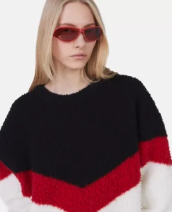 Chevron Stripe Cape Jumper