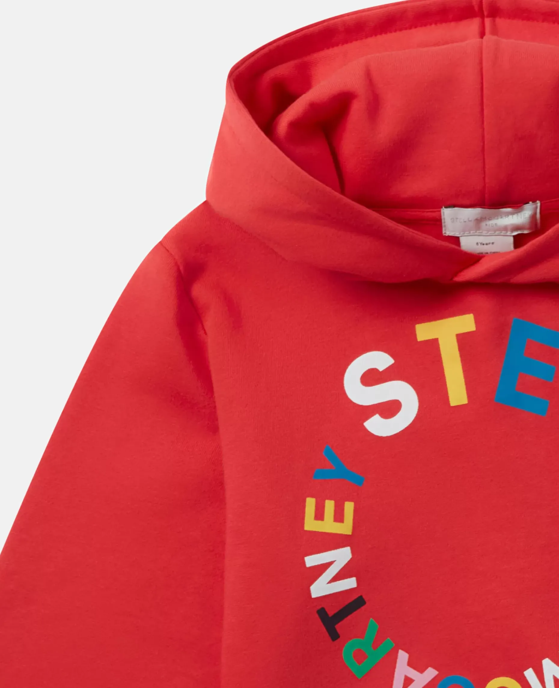 Circular Logo Cropped Hoodie