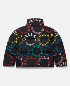 Circular Logo Hooded Jacket