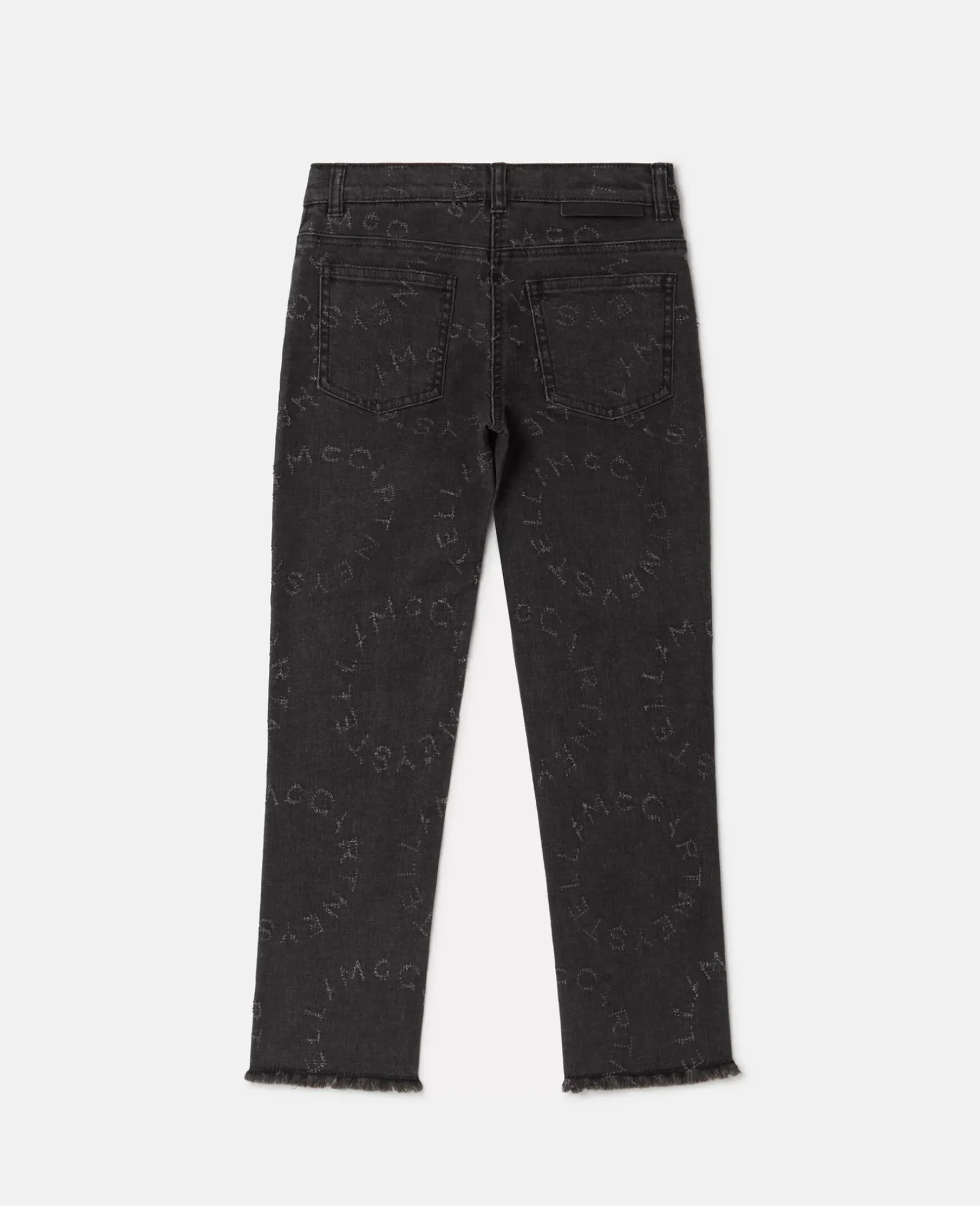 Circular Logo Straight Leg Jeans