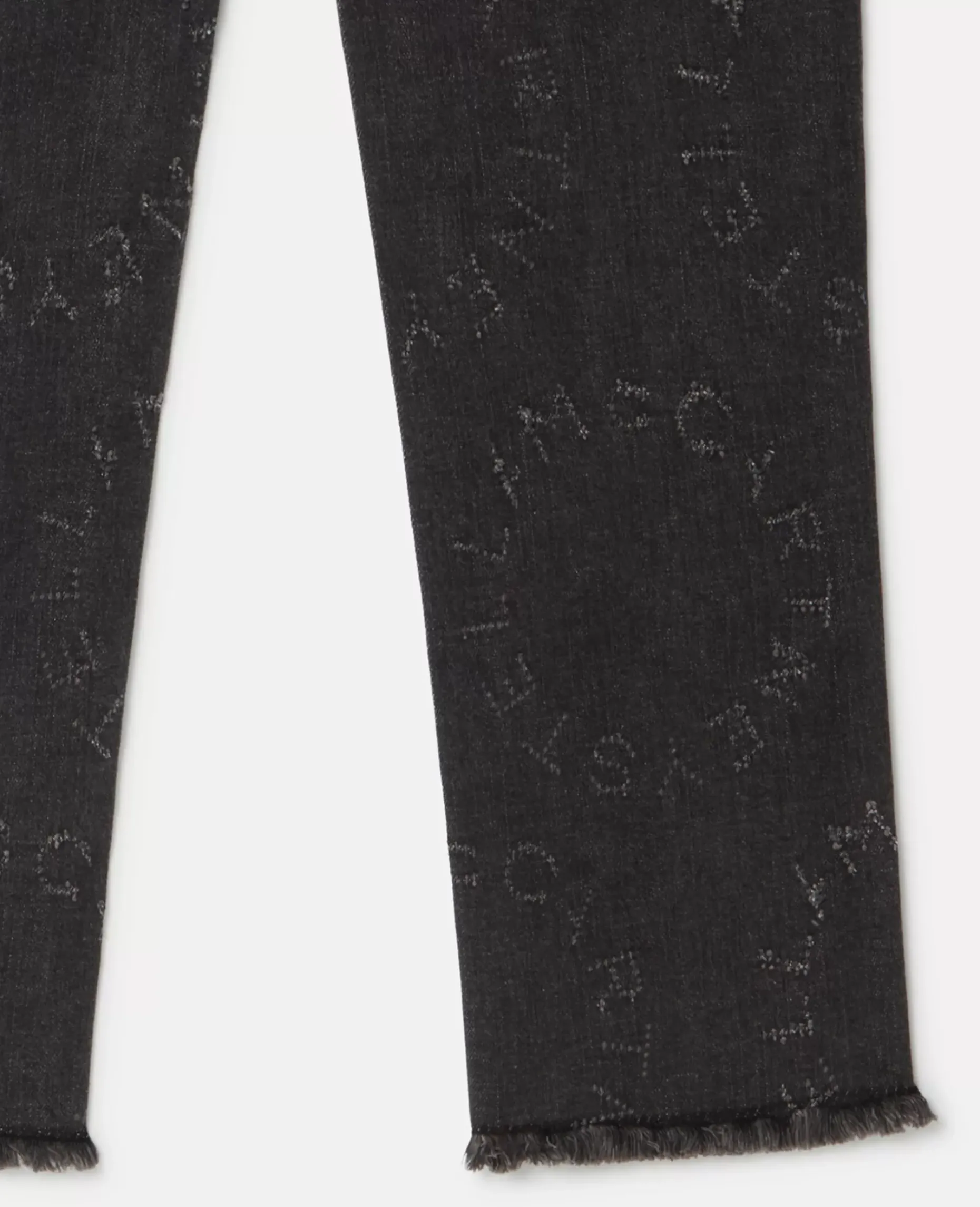 Circular Logo Straight Leg Jeans