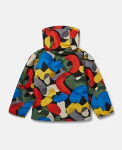 Colour Pop Smudge Print Hooded Jacket