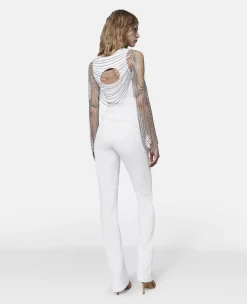 Crystal Chain Sleeve Top