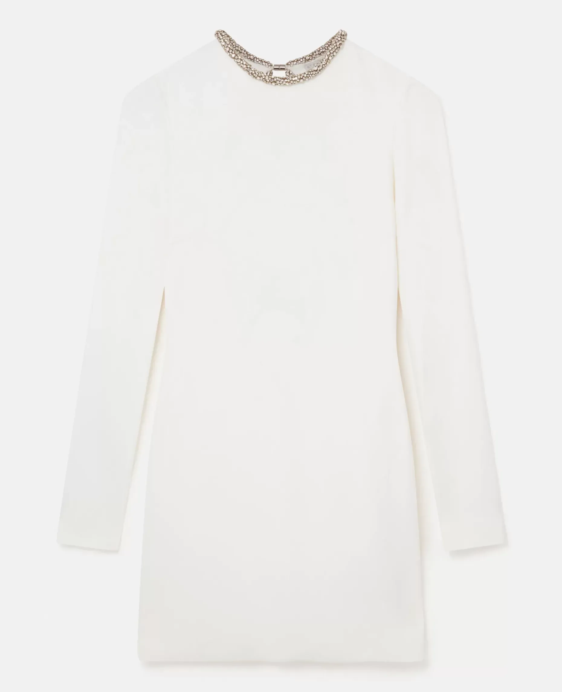 Crystal Collar Cocktail Mini Dress