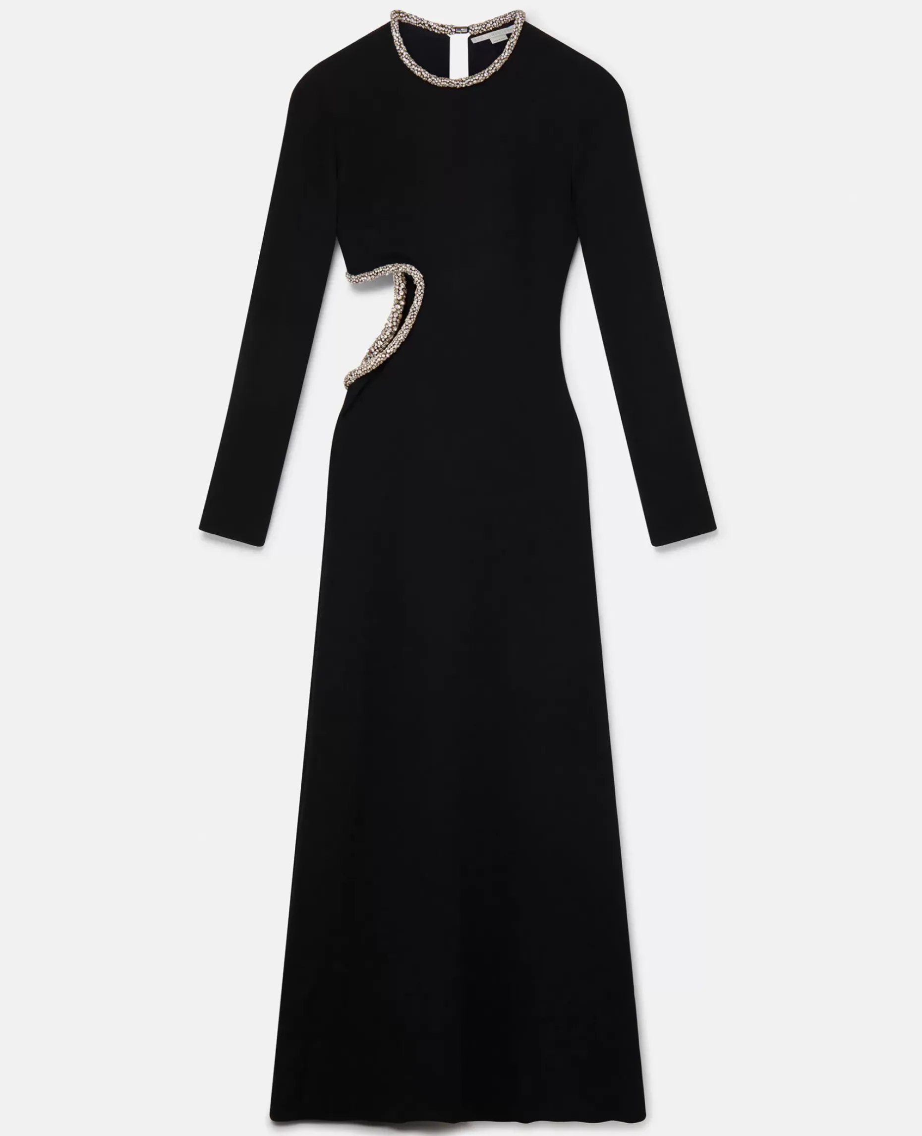 Crystal Cut-Out Evening Gown