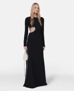 Crystal Cut-Out Evening Gown