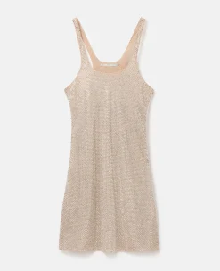 Crystal Strass Silk Mini Dress