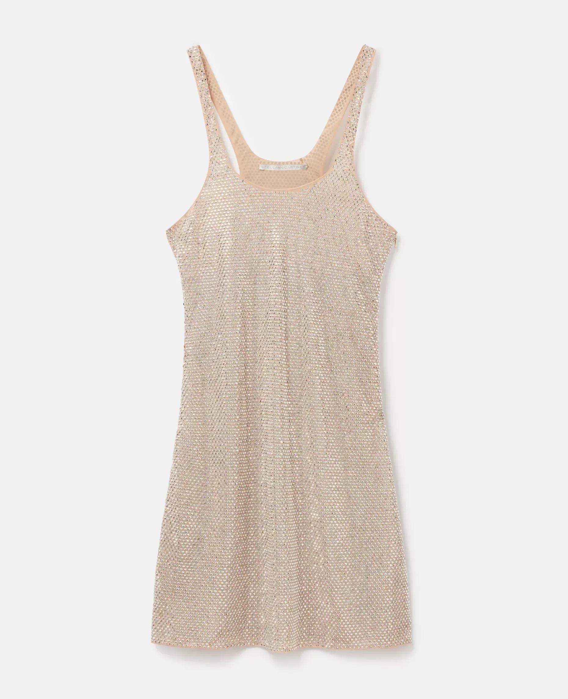 Crystal Strass Silk Mini Dress