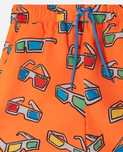 3D Glasses Swimming Trunks