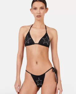 Diamante Star Triangle Bikini Top