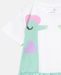 Double Seahorse Print T-Shirt Dress