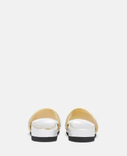 Double-Chromatic Slide-On Sandals