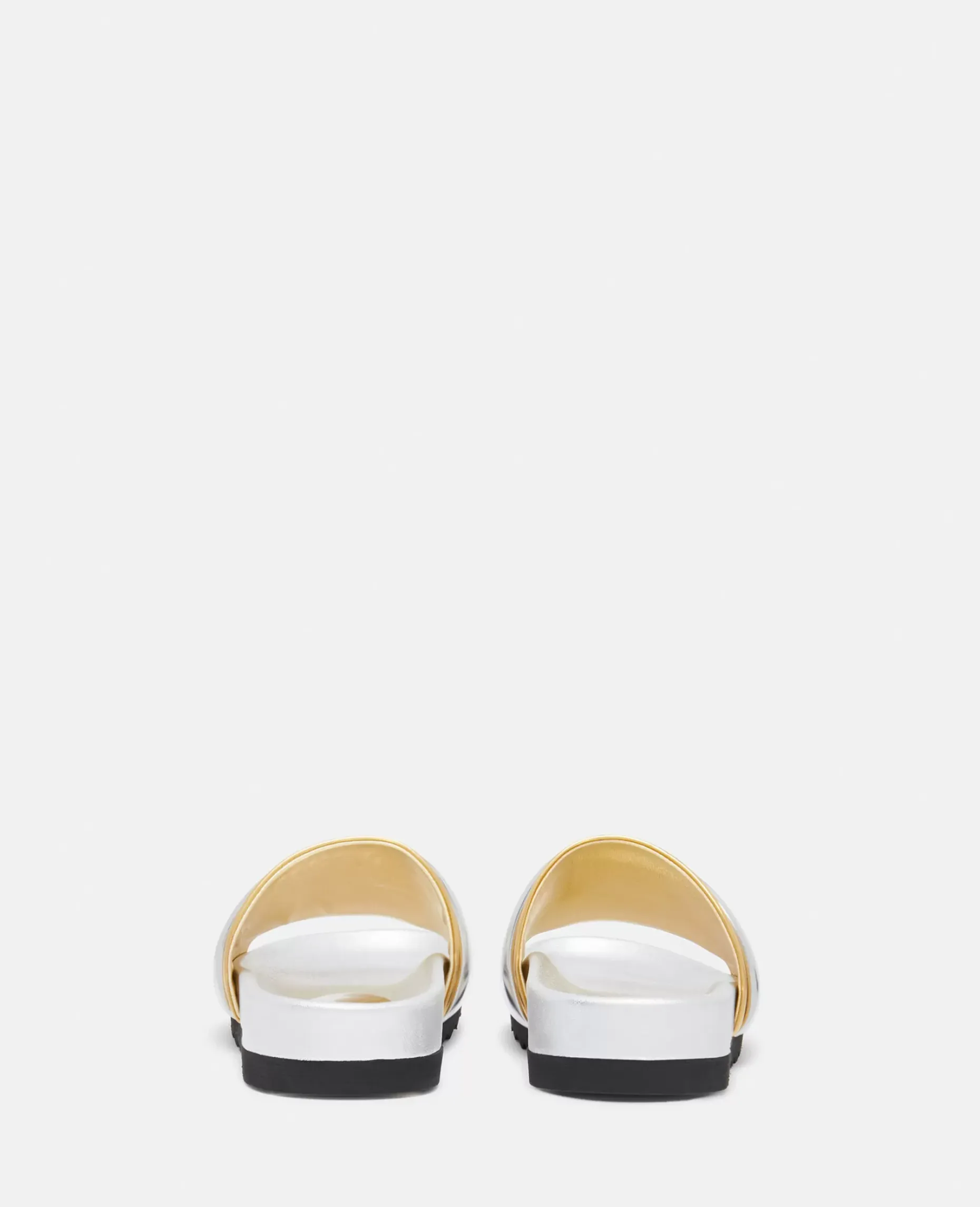 Double-Chromatic Slide-On Sandals