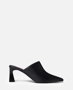 Elsa Pointed Toe Mule Kitten Heels