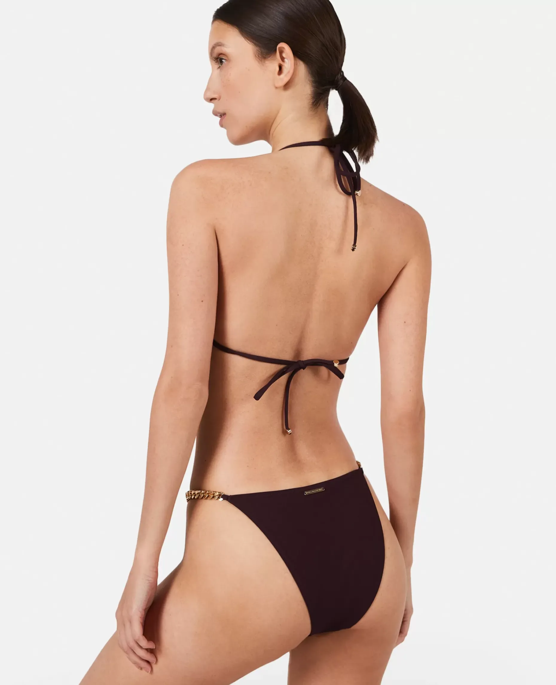 Falabella Chain Triangle Bikini Top