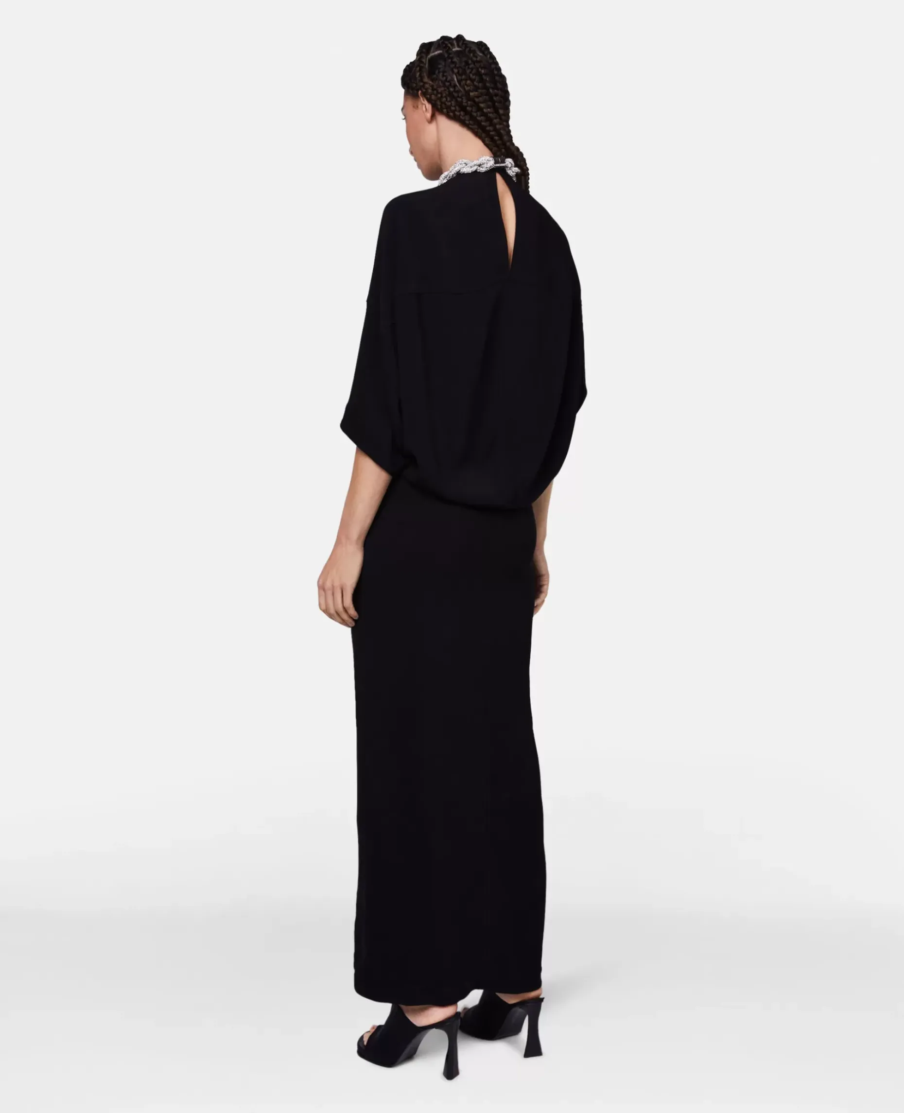Falabella Crystal Chain Maxi Dress