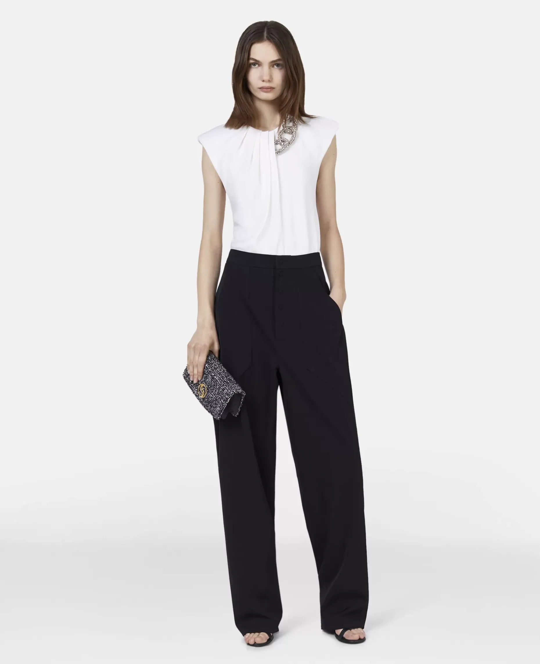 Falabella Crystal Chain Sleeveless Top