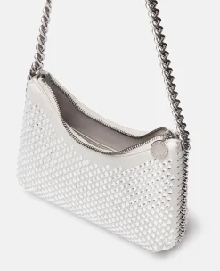 Falabella Crystal Mesh Mini Zipped Shoulder Bag