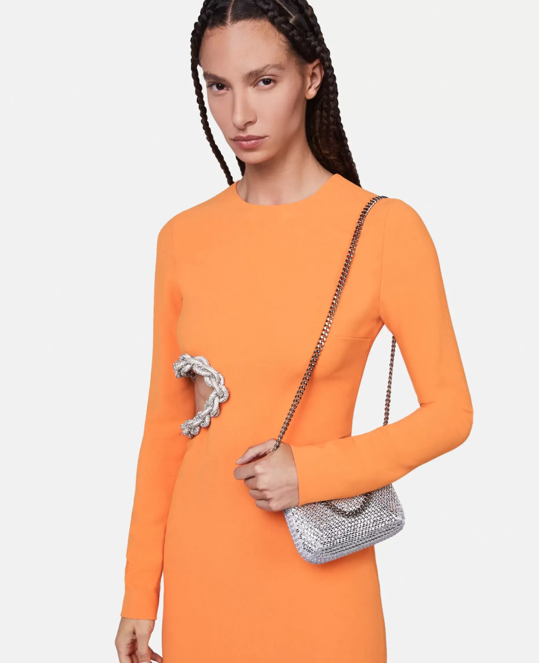 Falabella Crystal Mesh Mini Tote Bag