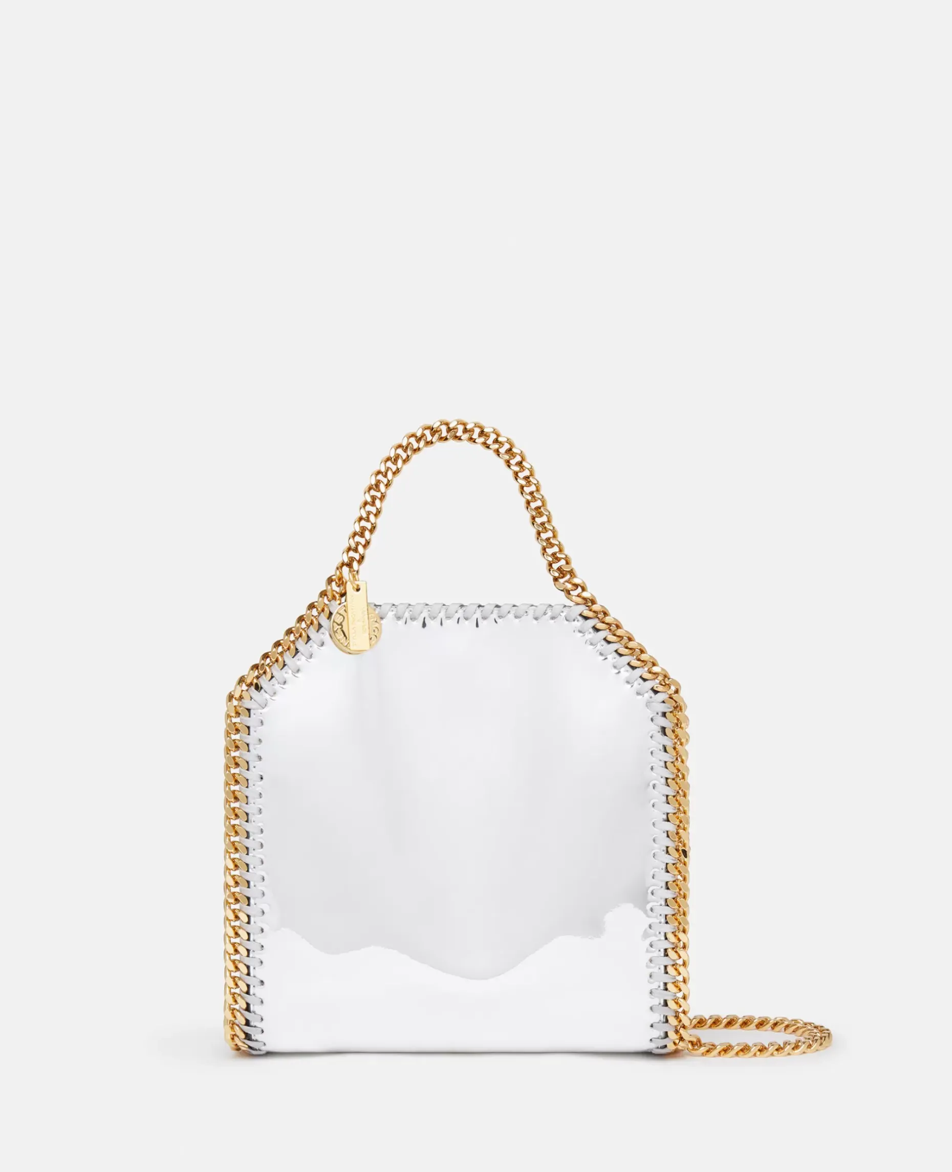 Falabella Mirrored Chrome-Finish Tote Bag