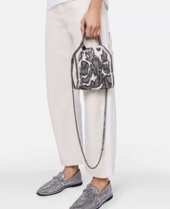 Falabella Moth Print Mini Tote Bag