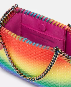 Falabella Rainbow Crystal Degrade Mini Tote Bag