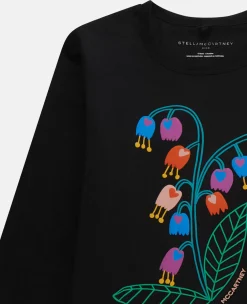 Flower Embroidery Long Sleeve T-Shirt