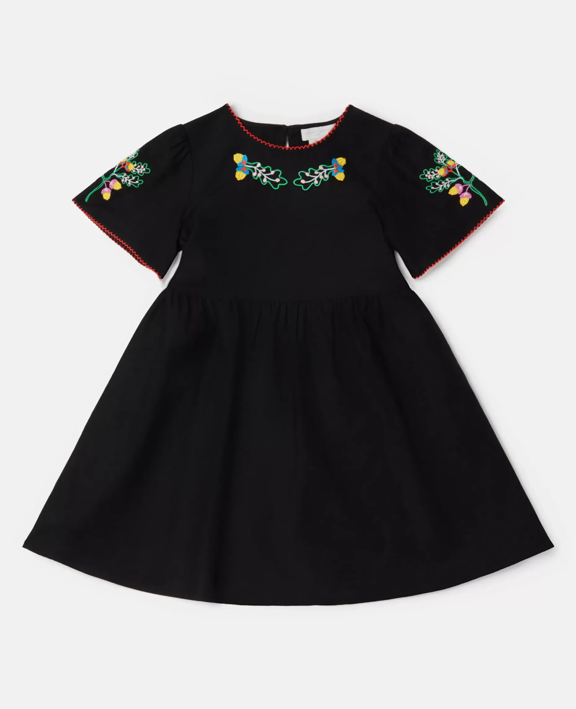 Folk Flower Embroidery Dress