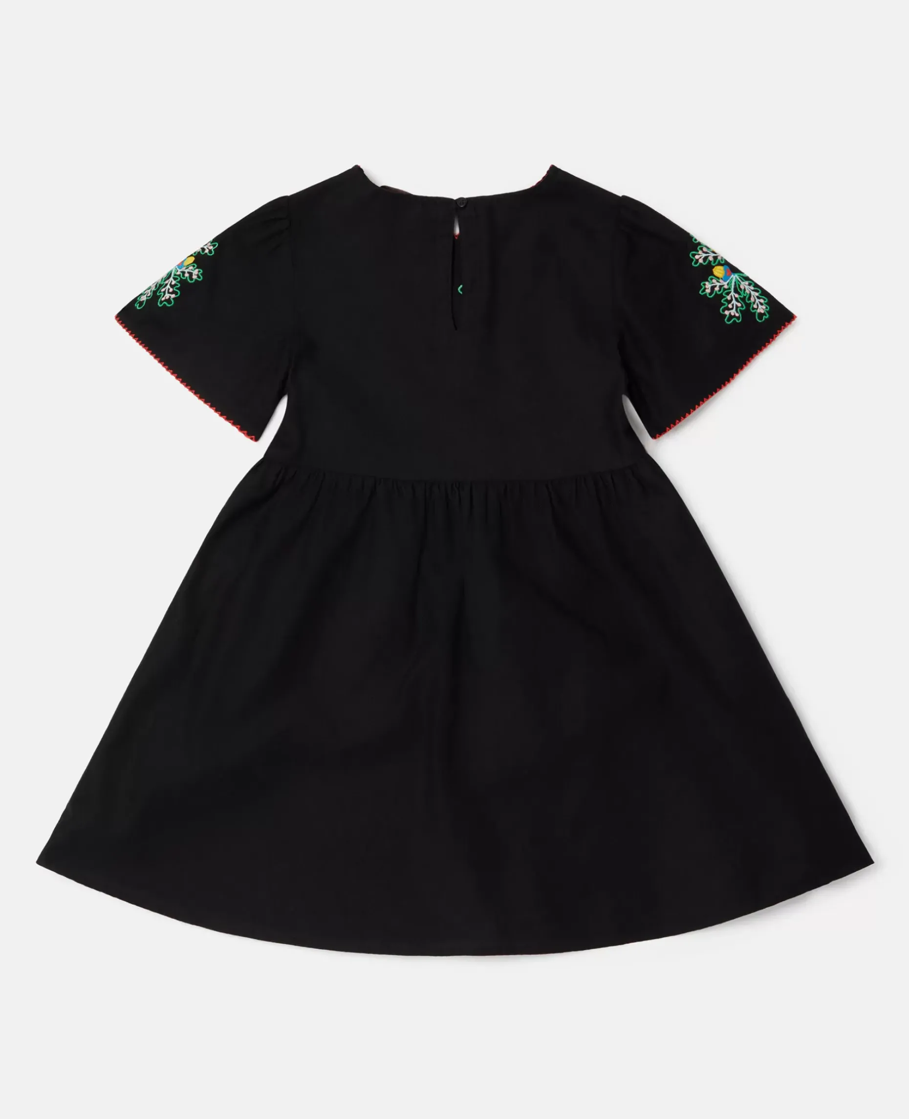 Folk Flower Embroidery Dress