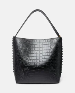 Frayme Croc-Effect Embossed Tote Bag