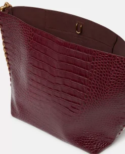 Frayme Croc-Effect Embossed Tote Bag